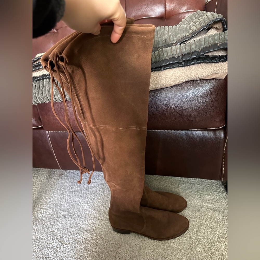 Stuart Weitzman over the knee brown boots size 6M